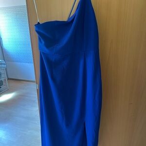 Cobalt Blue Women's Midi Dress